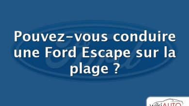 Pouvez-vous conduire une Ford Escape sur la plage ?